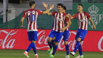 Savic celebra su gol.