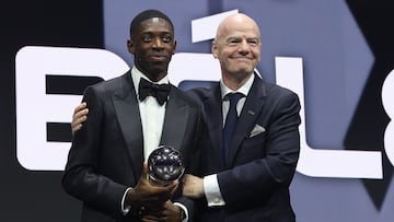 PSG duo Ousmane Dembélé and Luis Enrique, along with Barcelona’s Aitana Bonmatí, were the big winners at The Best FIFA Football Awards.