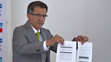 Juan Carlos Osorio, técnico de la Selección Mexicana en conferencia de prensa.