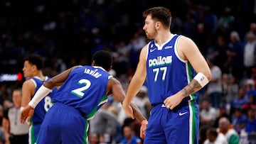 The Dallas Mavericks outlasted the Philadelphia 76ers in a shootout as Kyrie Irving and Luka Doncic both went for 40 points on Thursday Night.
