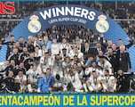 La superfoto del Madrid campeón de la Supercopa, este viernes con AS