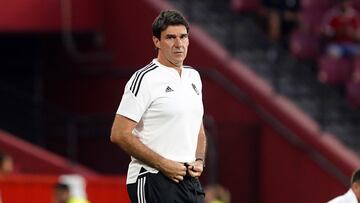 Aitor Karanka. durante el partido contra el Málaga.