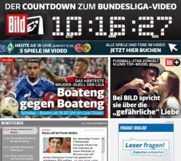 Portadas de la prensa extranjera