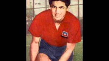 Leonel Sánchez con la camiseta de la selección chilena durante la década del 60. Así fue en los mundiales de 1962 y 1966.