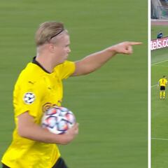 Si Haaland huele sangre devora hasta la red: ya domina golpeos de '9' de élite mundial