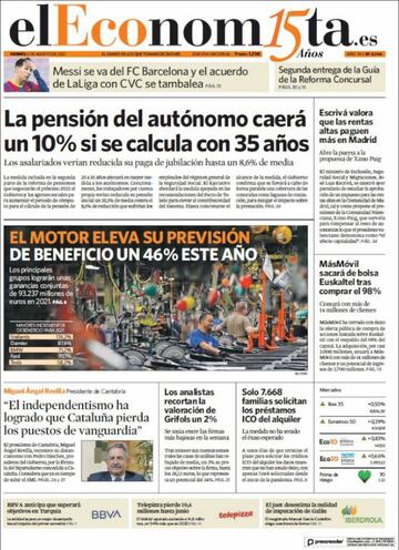 La salida de Messi, en las portadas de los periódicos de medio mundo