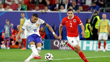 17/06/24 EUROCOPA 2024 
PARTIDO FASE DE GRUPOS 
AUSTRIA - FRANCIA 
OCASION KYLIAN MBAPPE 
MAXIMILIAN WOBER