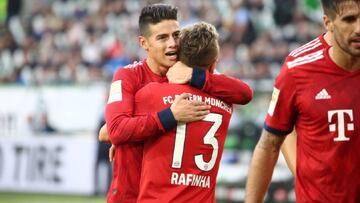 James Rodríguez, jugador del Bayern Múnich