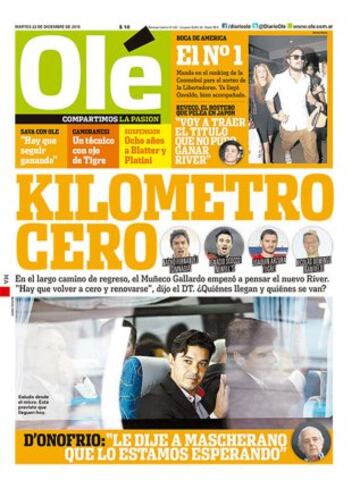 Portadas de la prensa mundial