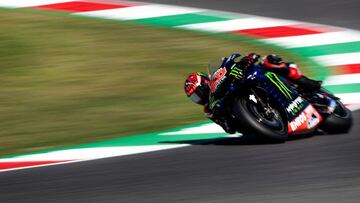 Quartararo durante la clasificación del GP de Italia.