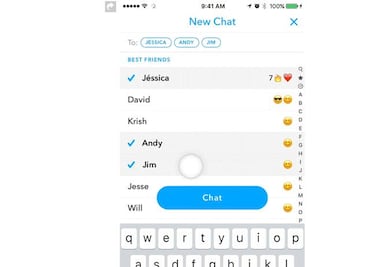 Así son los nuevos chats de grupo de Snapchat y los filtros estilo Prisma