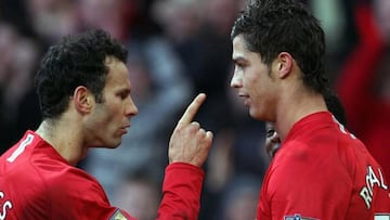 Giggs empujó a Cristiano en el vestuario del Manchester United