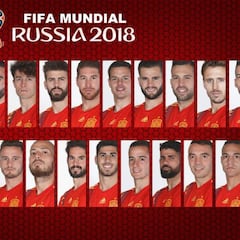 Alineación de España en el Mundial 2018: lista y dorsales