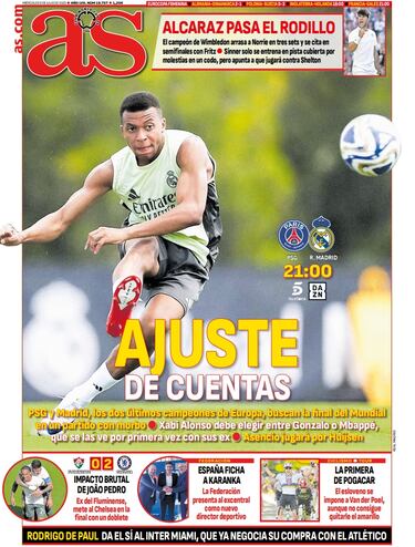 Las portadas de AS de julio