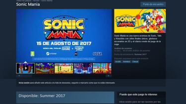 Sonic Mania ya tiene fecha de lanzamiento