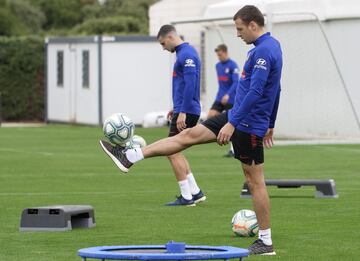 El lateral derecho regreso a prácticas con el Atlético de Madrid desde esta semana.