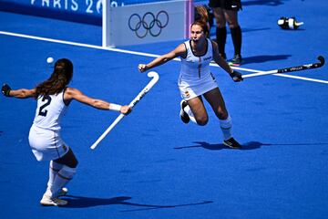 Begoña García celebra el 1-1.