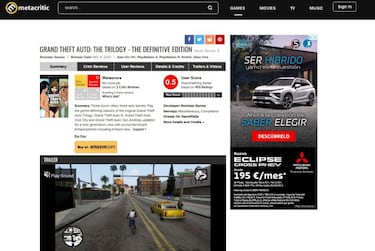 GTA Trilogy sucumbe al 'review bombing' en Metacritic