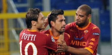 Ranieri dirigió a la Roma entre 2007 y 2009. En el plantel tuvo al brasileño Adriano. 