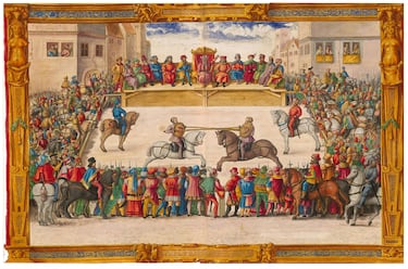 Los primeros torneos tenían la forma de peleas cuerpo a cuerpo, en las que grupos de competidores participaban en batallas falsas, como un ejercicio de entrenamiento para peleas reales. Las luchas o inclinaciones individuales se hicieron más populares en el siglo XV. 
El torneo consistía en dos jinetes vestidos con armadura  en los extremos de un campo y cargaron con lanzas de pie a la misma altura. Mientras corrían uno al lado del otro, cada oponente intentaría derribar a su rival de su caballo o romper su escudo. La carga subiría y bajaría hasta que un oponente ganara. En una pendiente alternativa, el jinete se precipitaría hacia un anillo de metal a través del cual tenía que lanzar su lanza.

El torneo de caballeros se suspendió en el siglo XVII en favor de un deporte ecuestre menos violento. En algunos eventos de la sociedad medieval, las competiciones de teatro todavía están por verse.