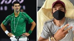 Novak Djokovic y Grigor Dimitrov, dos de los participantes en el Adria Tour, torneo tras el que el b&uacute;lgaro dio positivo en COVID-19 o coronavirus.