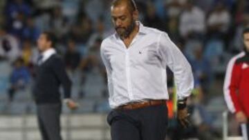 Nuno, durante el partido.