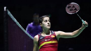 Carolina Marín se baja de Dubai por problemas en la cadera