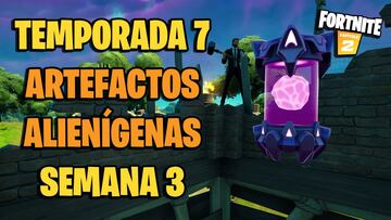 Fortnite: artefactos alienígenas de la Semana 3 de la Temporada 7