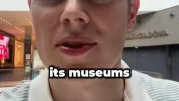 "I’m not even going to pretend it was a good exhibition," said the tourist who shared the moment on TikTok. His review quickly sparked debate.