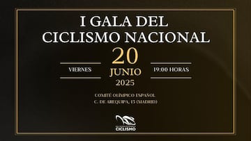 La RFEC celebra este viernes la I edición de la Gala del Ciclismo