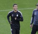 Cristiano fue tratado de las lumbares en el entrenamiento