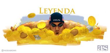 Michael Phelps, una leyenda que nada en medallas de oro