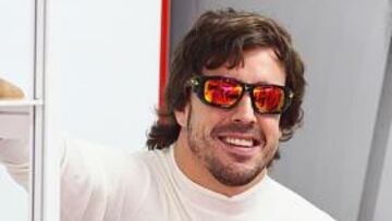 Fernando Alonso, ayer en India.
