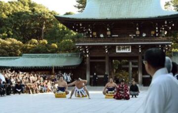 Ritual de Año Nuevo en el santuario Meiji