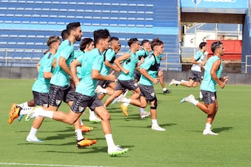 Primer entrenamiento de pretemporada del Málaga CF.