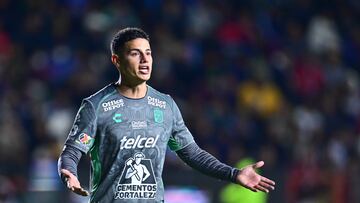 during the 1st round match between Pachuca and Leon as part of the Liga BBVA MX, Torneo Clausura 2025 at Hidalgo Stadium, on February 05, 2025 in Pachuca, Hidalgo, Mexico.