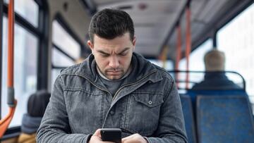 Móvil en transporte público