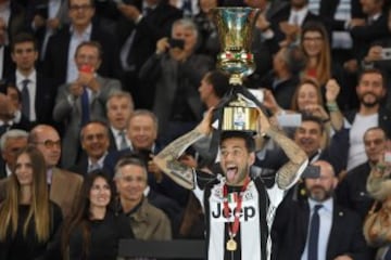 En su primer título con Juventus fue el autor del primer gol en la final contra la Lazio.