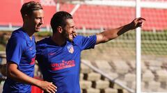 Llorente y Koke, en un entrenamiento.