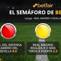 El semáforo de Betfair para el Real Madrid vs. Sevilla
