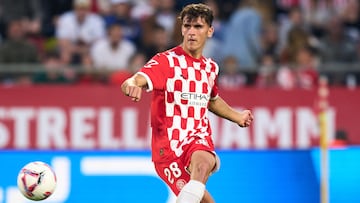 Selvi Clua, durante el Girona - Leganés de esta temporada.