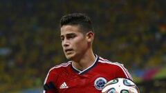 UN JUGADOR DIEZ. James Rodr&iacute;guez, tras marcar de penalti en el partido frente a Brasil.
 