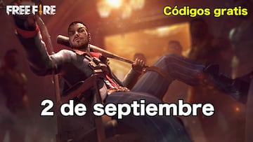 Códigos Free Fire de hoy 2 de septiembre de 2021; todas las recompensas gratis