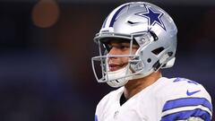 ARLINGTON, TX - DECEMBER 18: Dak Prescott #4 of the Dallas Cowboys warms up on the field prior to the game against the Tampa Bay Buccaneers at AT&amp;T Stadium on December 18, 2016 in Arlington, Texas.   Tom Pennington/Getty Images/AFP
 == FOR NEWSPAPERS, INTERNET, TELCOS &amp; TELEVISION USE ONLY ==