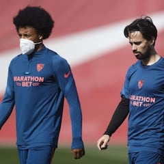 Diego Carlos, Suso y Koundé, entre algodones para el derbi