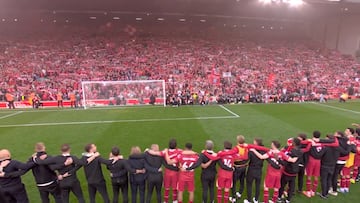 Anfield in tears: Liverpool celebrate Premier League title as ‘You’ll Never Walk Alone’ echoes