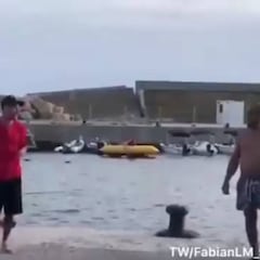 El trolleo a Messi y Suárez de un madridista al verlos por sorpresa