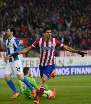 Celebración de Diego Costa tras marcar el 1-0.