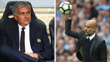 Los primeros récords de Pep y Mourinho en Manchester