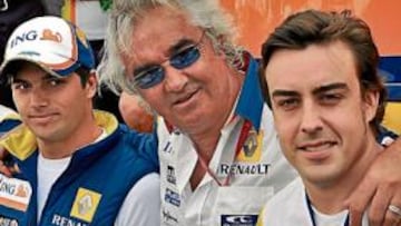 Alonso y Piquet, con Briatore